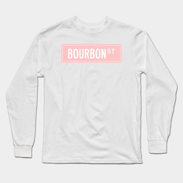 Bourbon st pink Long Sleeve T-Shirt by annacush